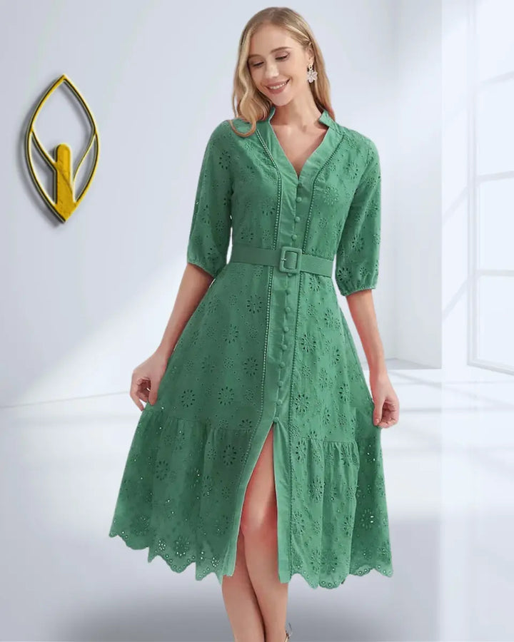 Vestido-Soltinho-Laise-Midi-Elegante